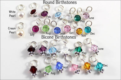 Custom Birthstone Round Stone Necklace