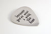 Customized Guitar Pick | Gifts for Music Lover, Personalized Pick, Custom Quote Guitar Pick, Sterling Silver Pick