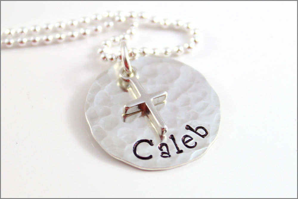 Personalized Confirmation Necklace with Cross Charm