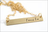 Personalized Two Name Bar Necklace | Sterling Silver, Gold Filled, Rose Gold