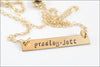 Personalized Bar Name Necklace | Gold Filled, Sterling Silver, Rose Gold