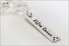 Personalized Vertical Bar Necklace | Sterling Silver, Gold Filled, Rose Gold