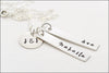 Personalized Family Tag Necklace with Initials | Sterling Silver, Rose Gold, or Gold Filled
