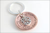 Personalized Grandma & Grandpa Keychain | Sterling Silver Tree of Life Charm, Hand Stamped Names Key Chain, Custom Gifts for Grandma