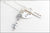 Tiffany Heart with Initials and 1 Name Tag with Sterling Silver Key Charm | Personalized Mom Jewelry