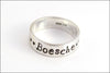 Personalized Sterling Silver Ring with Names, Dates, Quotes | Last Name Sterling Silver Jewelry