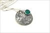 Custom Fingerprint or Thumbprint Disc Necklace
