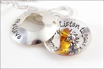 Personalized Graduation Locket | Listen to Your Heart & Follow Your Dreams