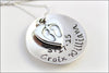 Personalized Mom Necklace with Baby Name, Birthdate and Baby Feet