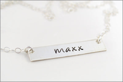 Personalized Bar Name Necklace | Gold Filled, Sterling Silver, Rose Gold