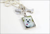 Personalized Pet Remembrance Necklace | Custom Pet Name Charm, Pet Photo Charm, Sterling Silver Dog Bone Charm