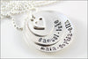 Personalized Mom Necklace with Children's Names on Stacked Sterling Silver Discs | Personalized Hand Stamped Mom Necklace