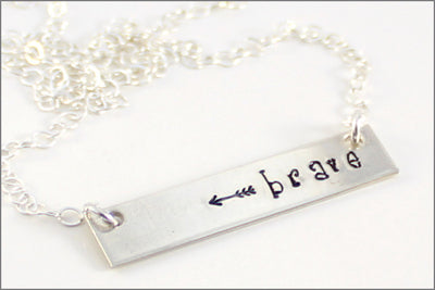 Personalized Two Name Bar Necklace | Sterling Silver, Gold Filled, Rose Gold