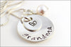 Special Gift for New Grandma | Sterling Silver Grandma Necklace, Grandma Heart Necklace, Special Gifts for Grandma
