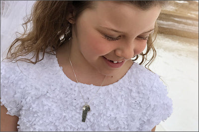 Personalized First Communion Necklace | Custom Initial Necklace, First Communion Date Necklace, Custom First Communion Gifts