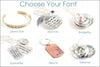 Personalized Bangle Bracelet | We Love You, Sterling Silver Charm Bracelet, Gift Ideas for Mom, Custom Grandma Bracelet