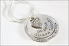Stacked New Mom Necklace with Baby Feet Charm | Personalized Name, Birthdate, and Height & Weight