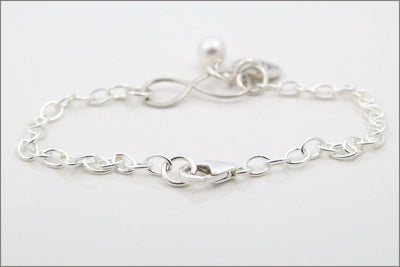 Sterling Silver Infinity Bracelet | Personalized Name Bracelet