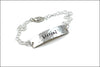 Custom Inspiration Bracelet | Sterling Silver Word Bracelet, Women's Silver Bracelet