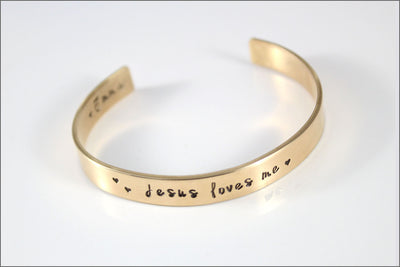 Customized "Jesus Loves Me" Baptism, First Communion, or Confirmation Gift | Personalized with Girl's Name
