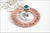 Love You to the Moon & Back Washer Necklace | Personalized with Round Birthstones | Copper Washer and Sterling Silver Moon Charm