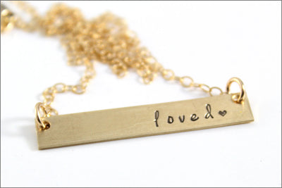 Custom Bar Necklace | Gold Filled, Sterling Silver, Rose Gold