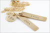 Personalized Family Tag Necklace with Initials | Gold Filled, Rose Gold, or Sterling Silver