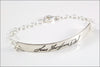 Custom Sterling Silver Handwriting Bracelet | Signature Bracelet, Message Bracelet, Remembrance Bracelet