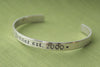 Personalized Sterling Silver Family Cuff Bracelet | Last Name & Est Date