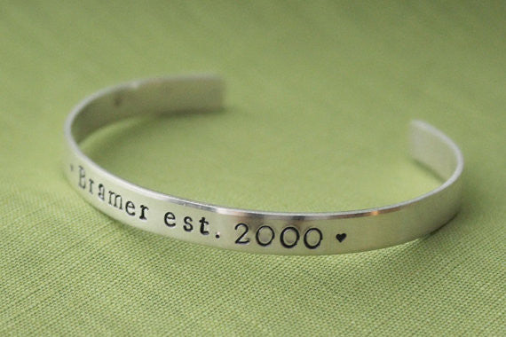 Roman Numeral Bracelet, Memorial Date, Custom Date Bracelet, Engraved