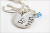 Personalized Name Necklace with Design & Birthstone