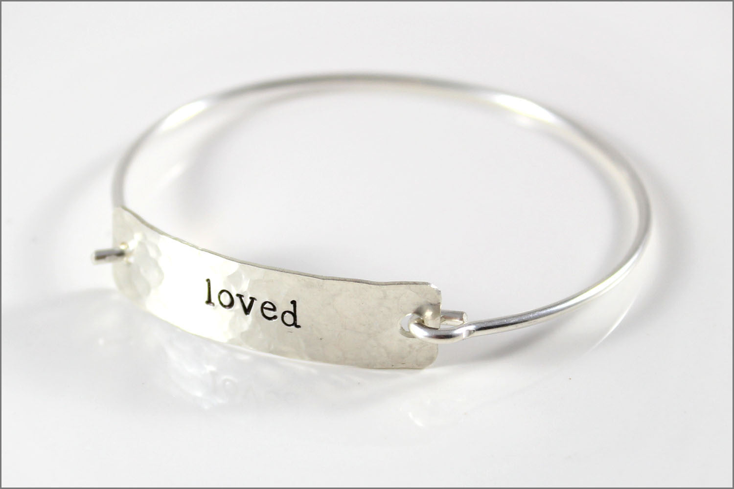 Custom Word Inspiration Bracelet | Sterling Silver Word Bracelet