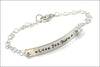 Custom Message Bracelet | Sterling Silver Chain Bracelet