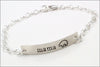 Mama Bear Silver Bar Bracelet | Sterling Silver Bracelet, Silver Mom Bracelet, Gift for Mom, Mother's Day Gift
