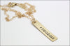 Personalized Vertical Bar Name Necklace | Sterling Silver, Gold Filled, Rose Gold