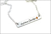 First & Middle Name with Birthstone Bar Necklace