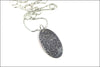 Custom Fingerprint or Thumbprint Oval Necklace