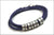 Plum Purple Braided Leather Cord Bracelet | Custom Name Beads