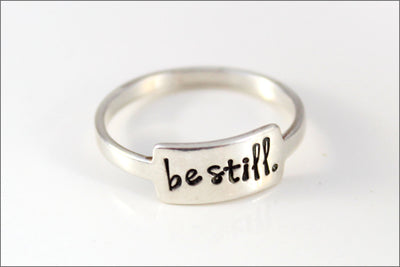 Custom Sterling Silver Ring | Be Still Jewelry