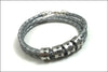 Silver Braided Leather Cord Bracelet | Custom Name Beads