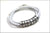 White Braided Leather Cord Bracelet | Custom Name Beads